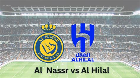 al-nassr vs al-hilal where to watch